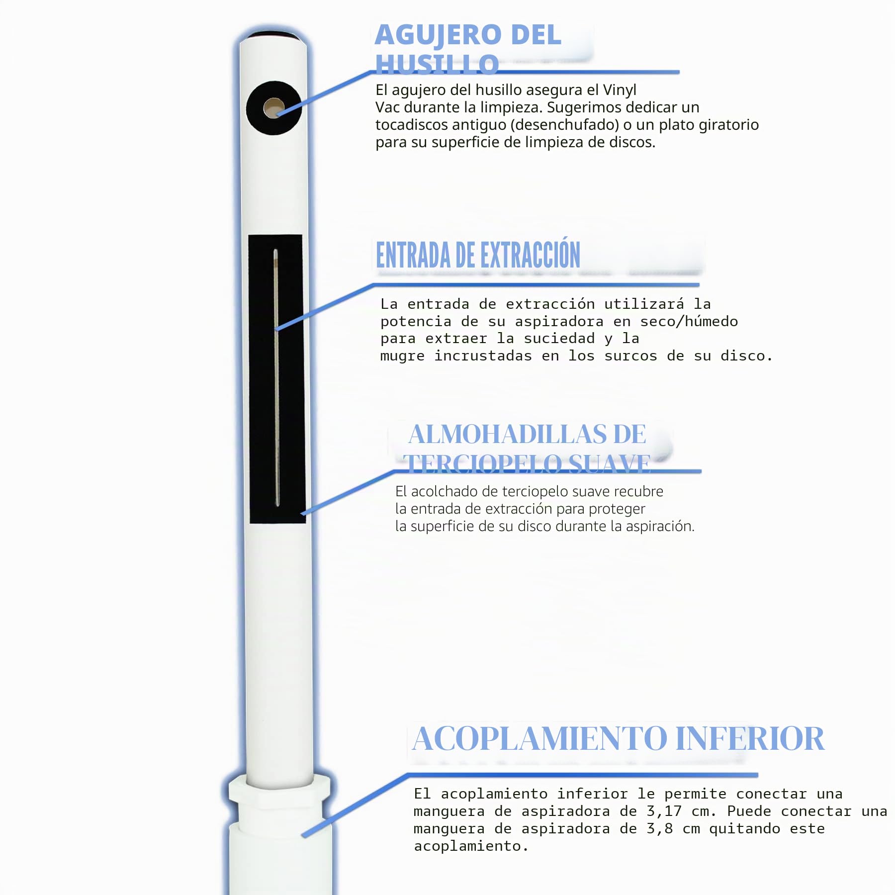 Vinyl Record Vacuum Wand (Attaches to Your Vacuum Hose)