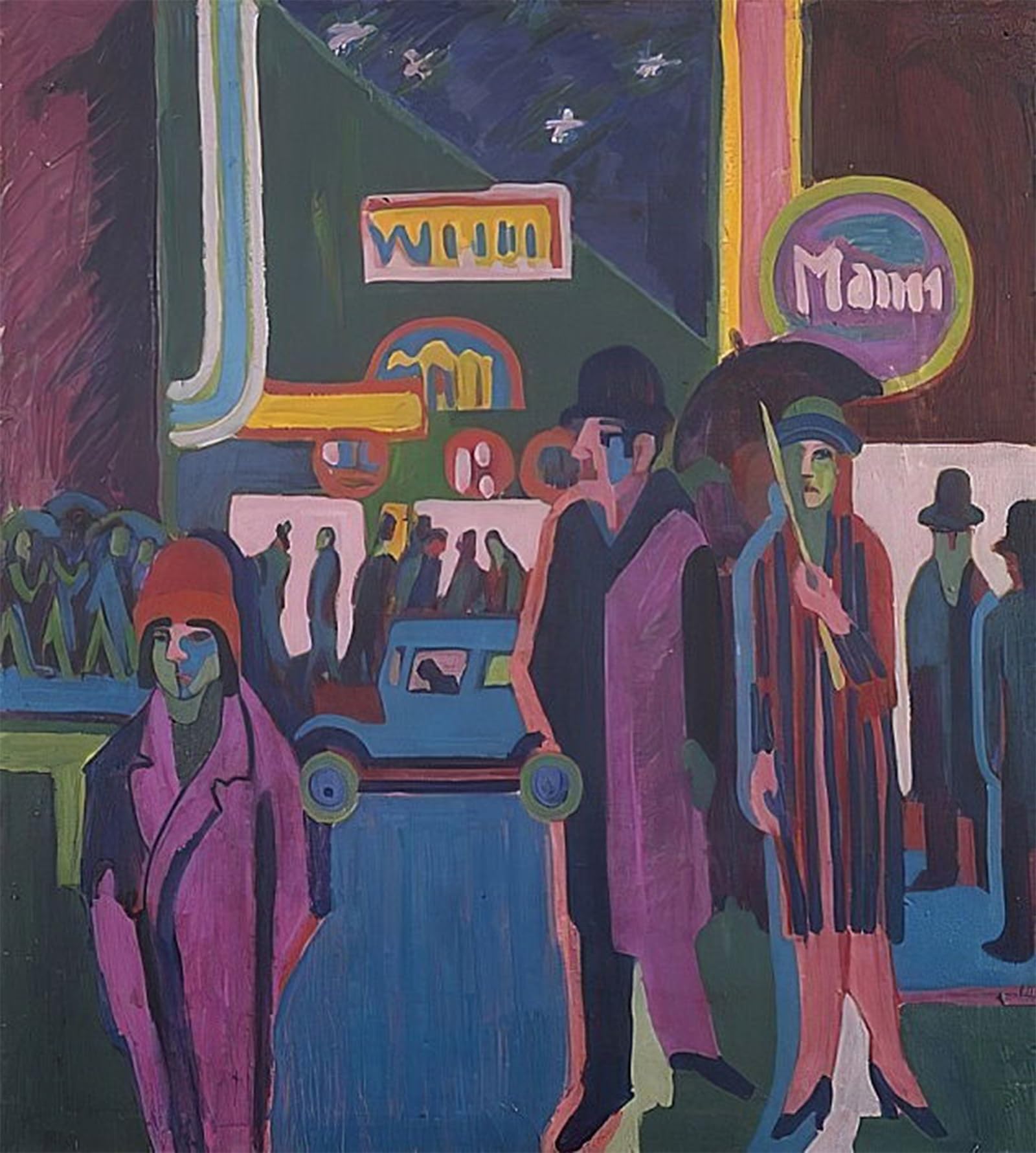 ARTXLXXBN Famous Painting Canvas Artwork Graffiti Print Portrait of Franzi in Front of Carved Chair. by Ernst Ludwig Kirchner Portrait Canvas Image for Home Decor 60x90cm
