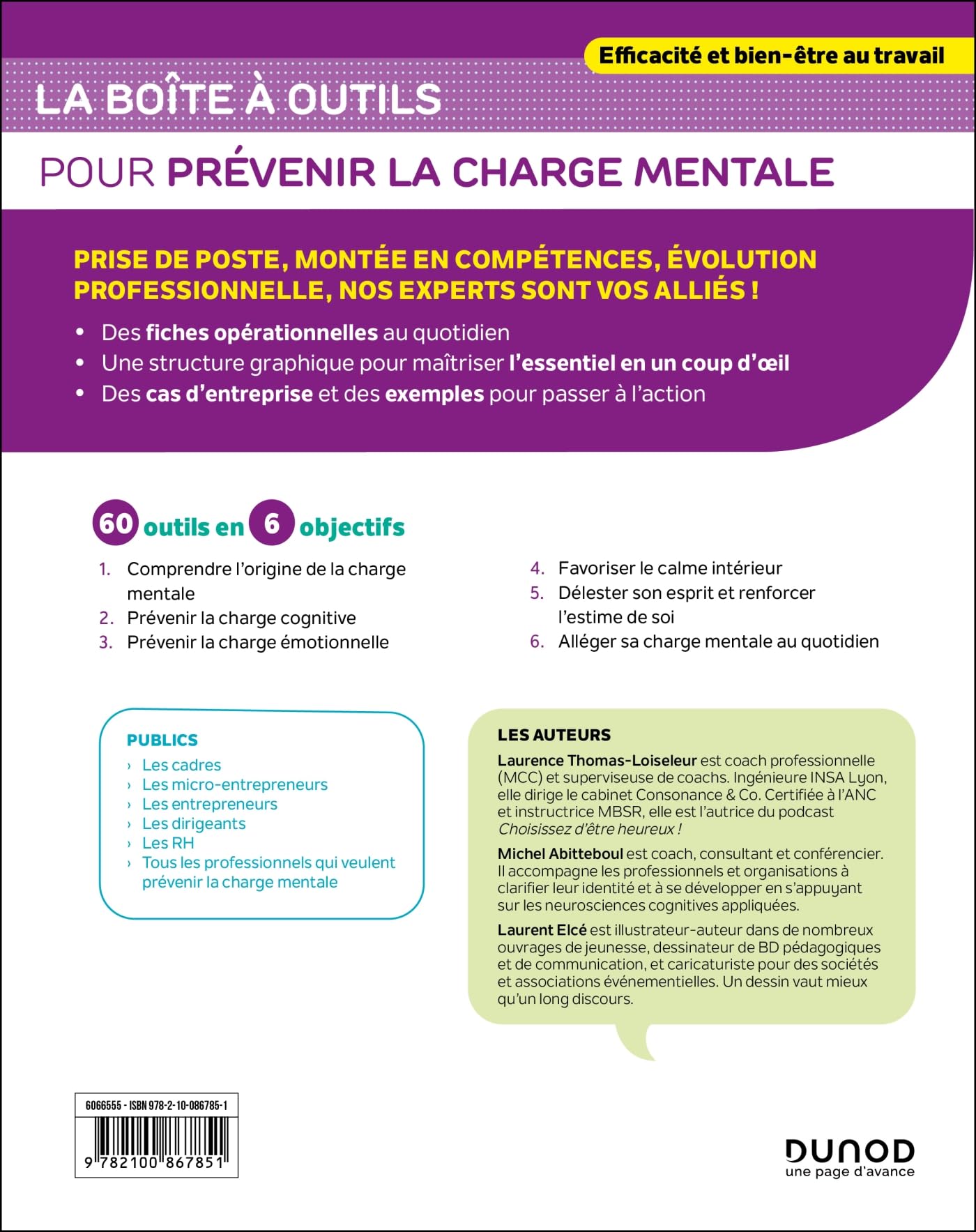 La boîte à outils pour prévenir la charge mentale: 60 outils et méthodes