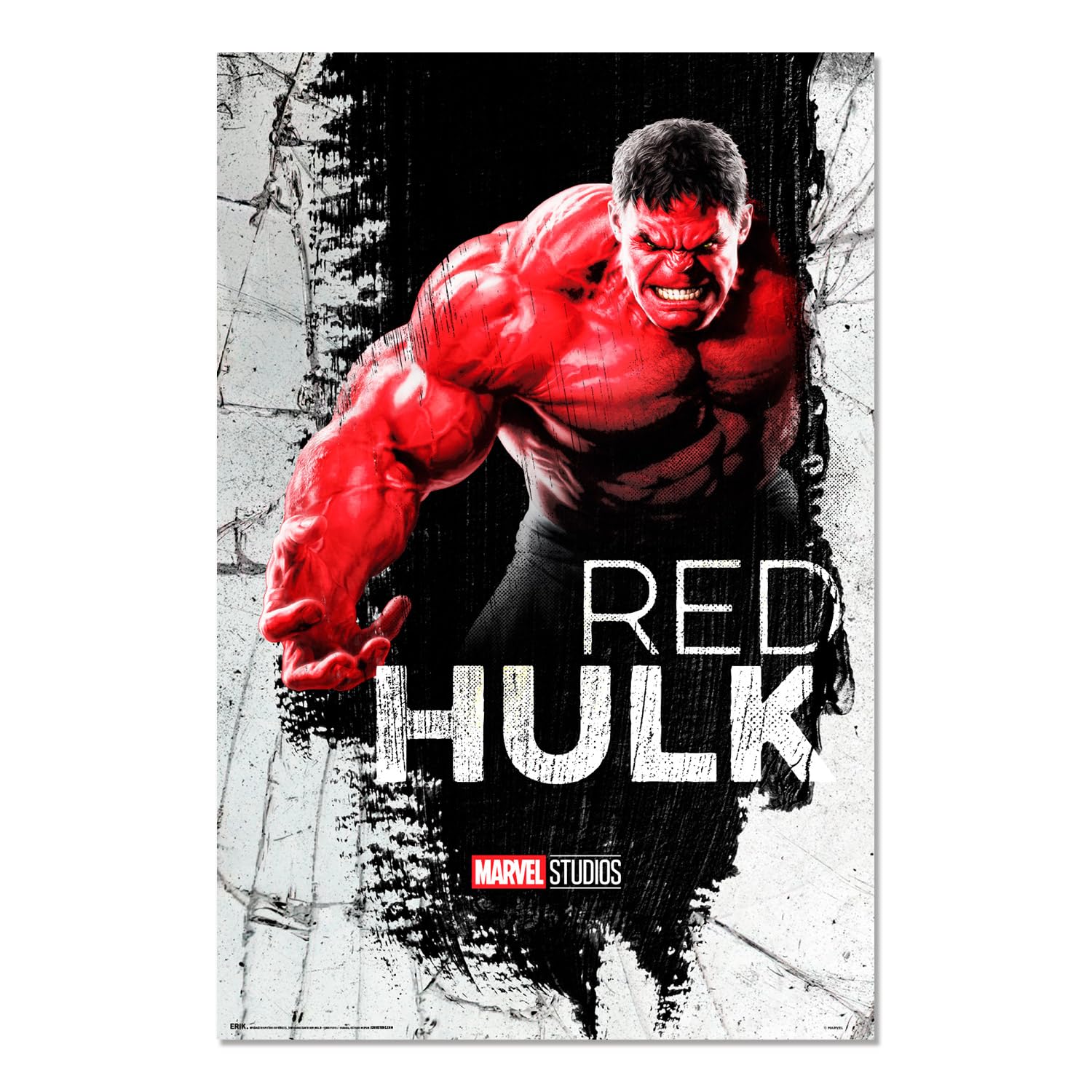 Grupo Erik Multicolour Marvel Captain America Brave New World Hulk Poster - 36 X 24 In