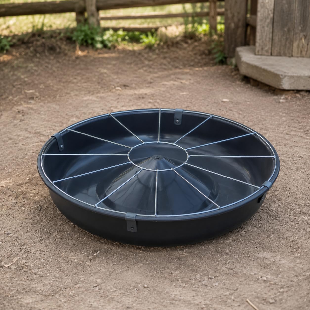 Mangeoire Poules en Plastique pour élevage, Distributeur Automatique pour Poussins et volaille, Style to 2, 60 cm