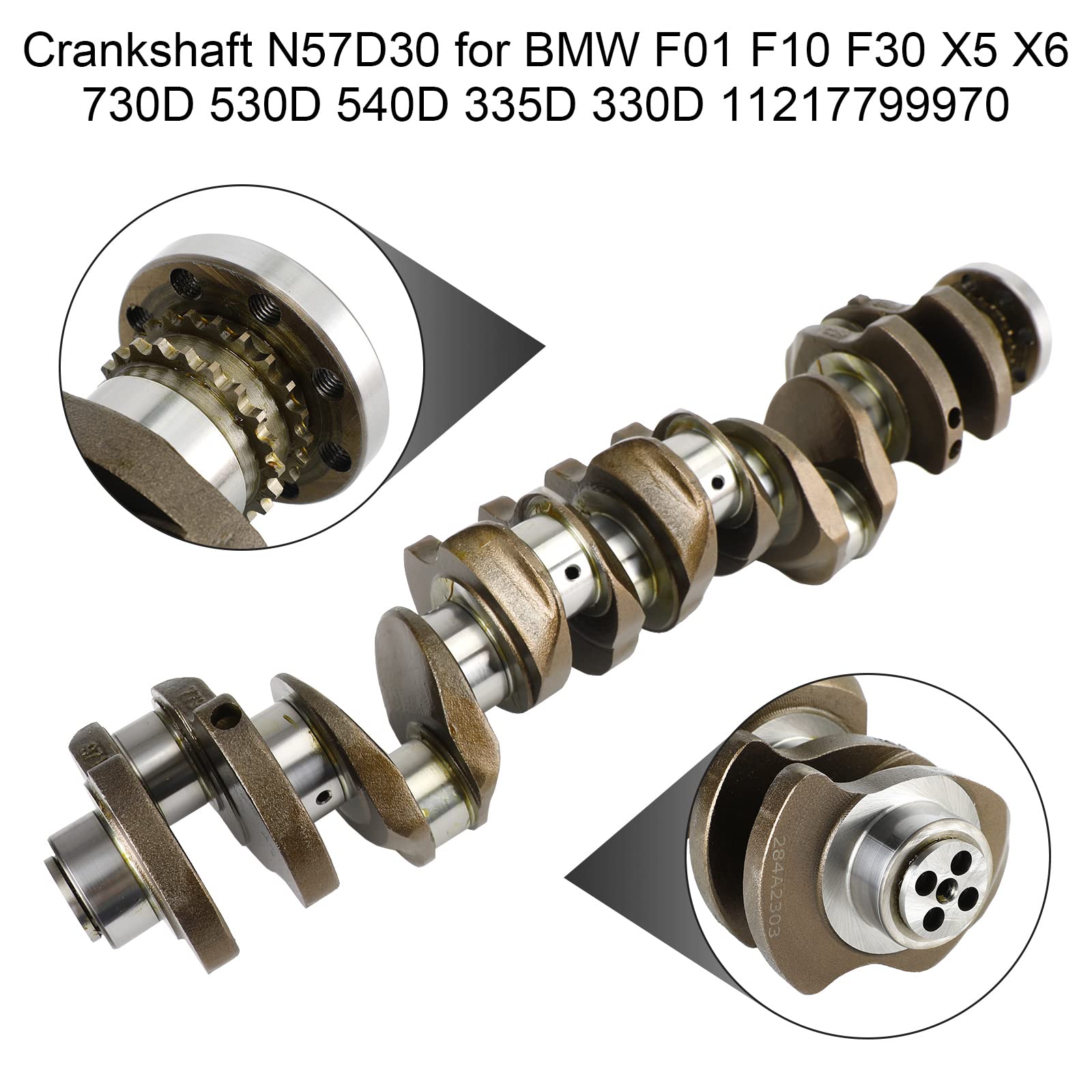 Bruce & Shark Vilebrequin N57D30 pour F01 pour F10 pour F30 pour X5 pour X6 pour 730D pour 530D pour 540D pour 335D 11217799970