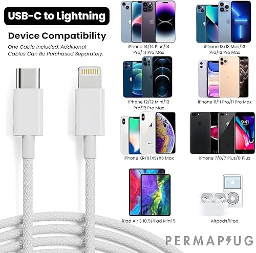 Miniatura 6 de Permaplug Bloqueo del cargador sistema de bloqueo de cargador de teléfono antirrobo y a prueba de tirones carga rápida de 45 W para Apple iPhone