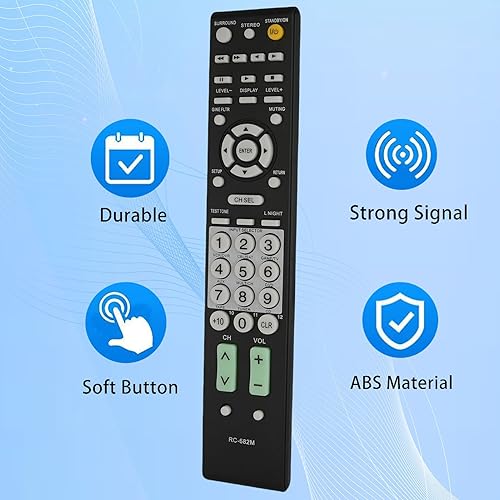 Miniatura 7 de Nuevo control remoto universal RC-682M apto para receptor de audio/video Onkyo HT-R340 HT-R530 HT-R540 HT-R550 HT-SR600 HT-SR800 TX-SR505 TX-SR604