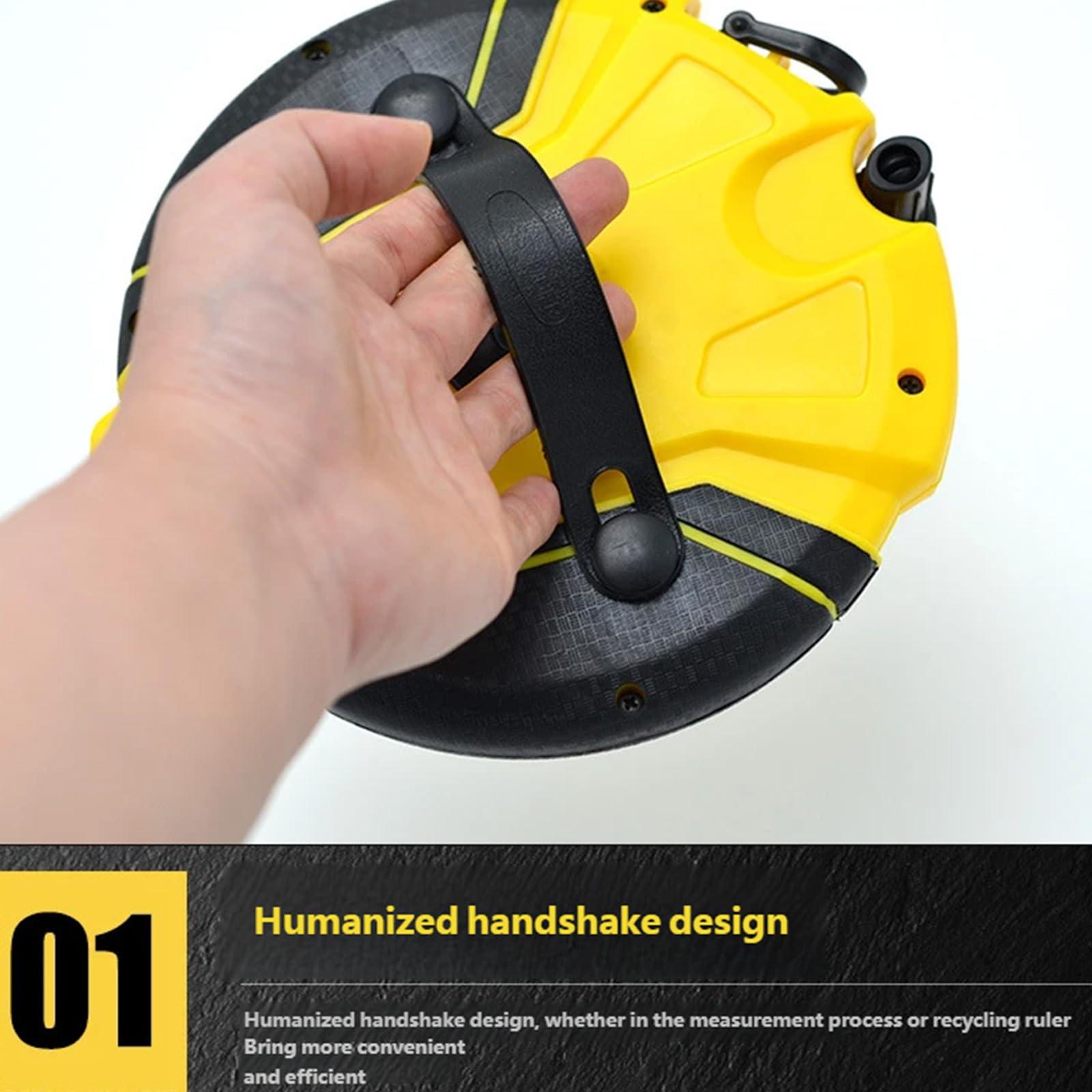 Cinta métrica de fibra de vidrio para uso prolongado en trabajos profesionales de construcción y bricolaje, actividades de mejoras del hogar, regla de cinta de fibra de vidrio multifunción con función