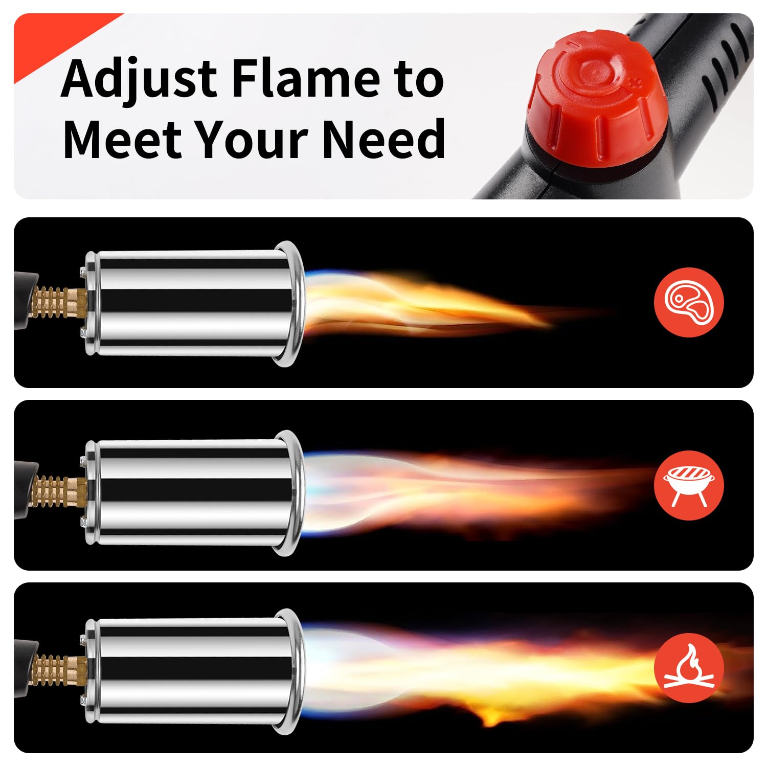 Powerful Grill & Cooking Torch, Propane Kitchen Torch