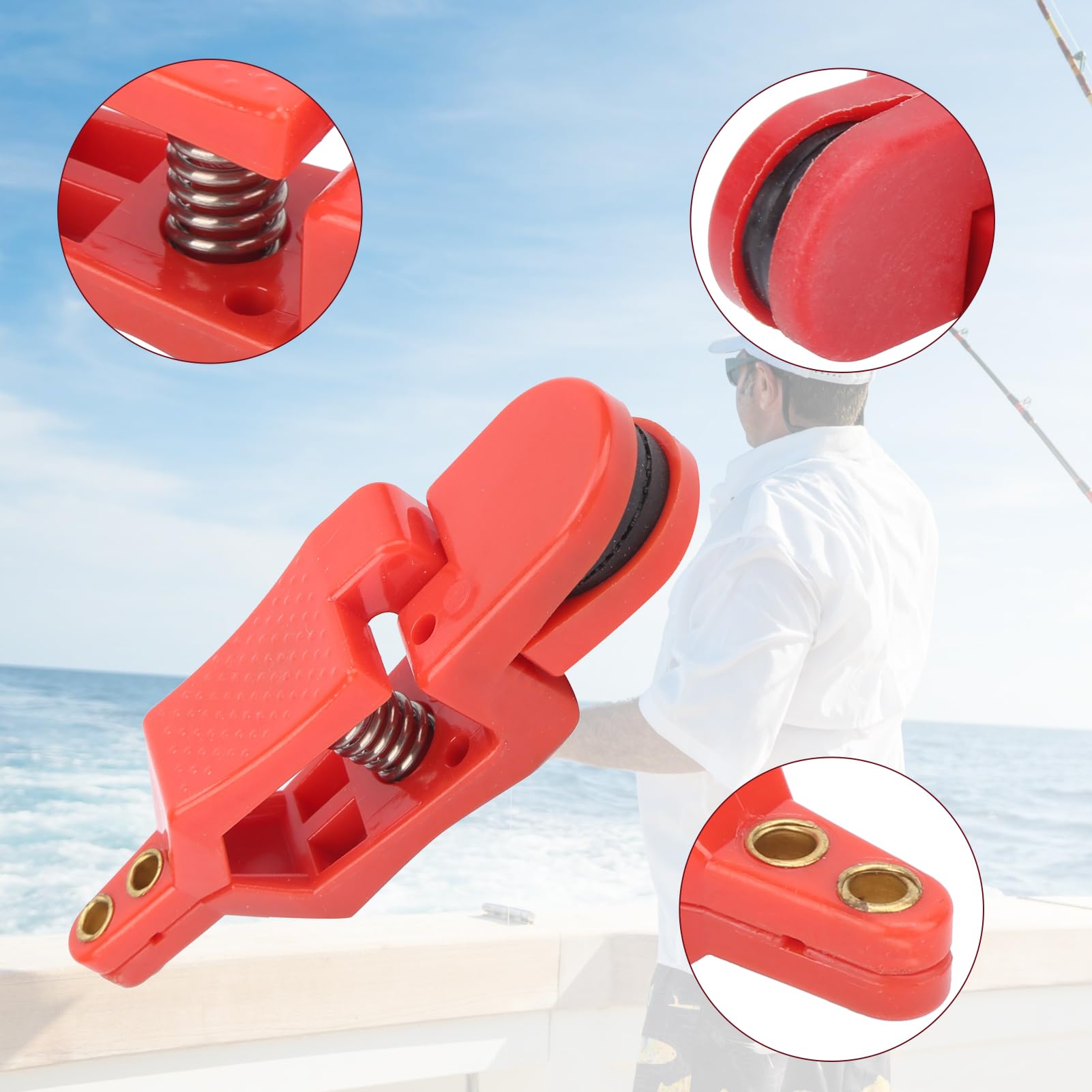 VGEBY Heavy Tension Snap, Downrigger Clips for Offshore Fishing Planer Board Downrigger Release Clips Accessories for Downriggers Planer Board (No Wire) Downrigger
