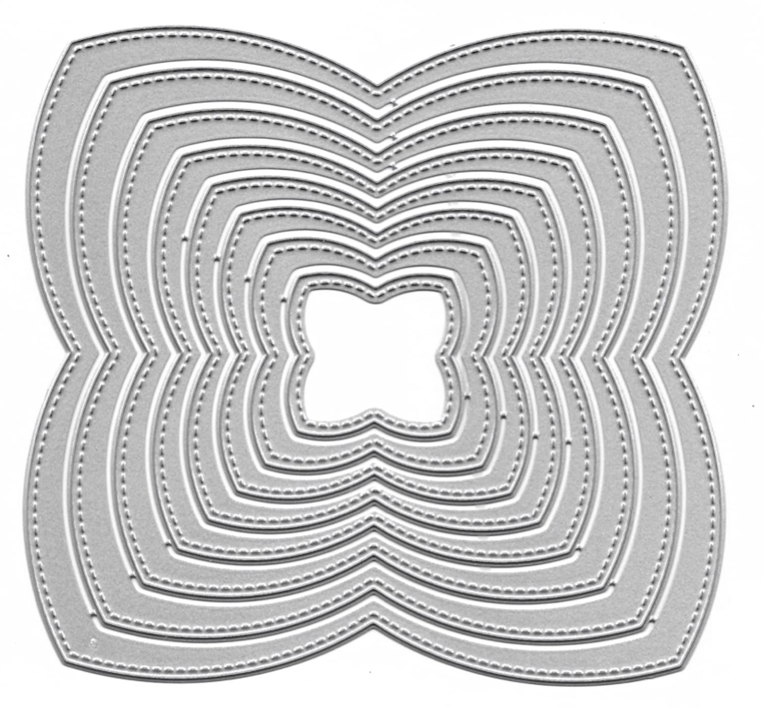 Buy Alinacutle Nesting Frame Die Cut, Card Background Metal Cutting Die