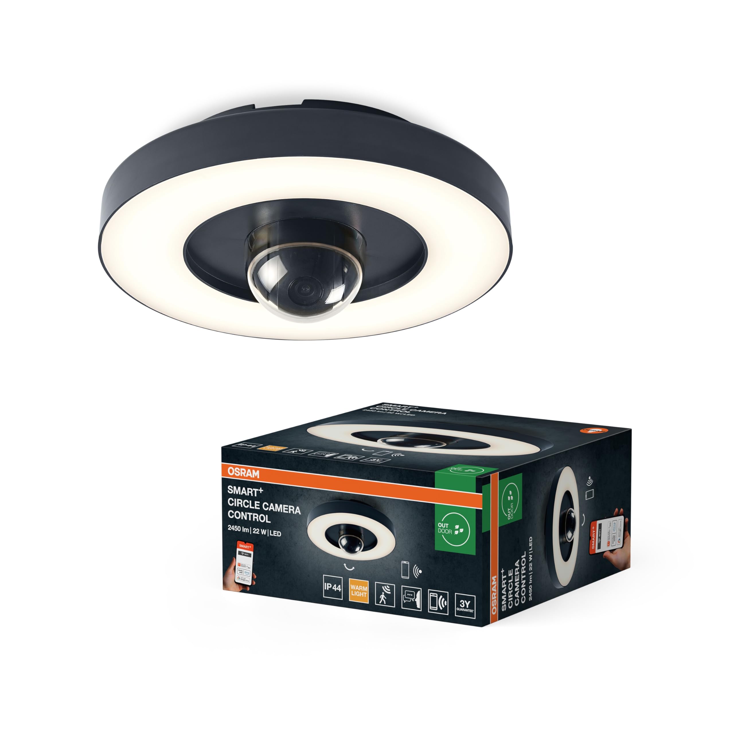 OSRAM Wifi SMART smarte Outdoor-Kamera Türklingel Weiß