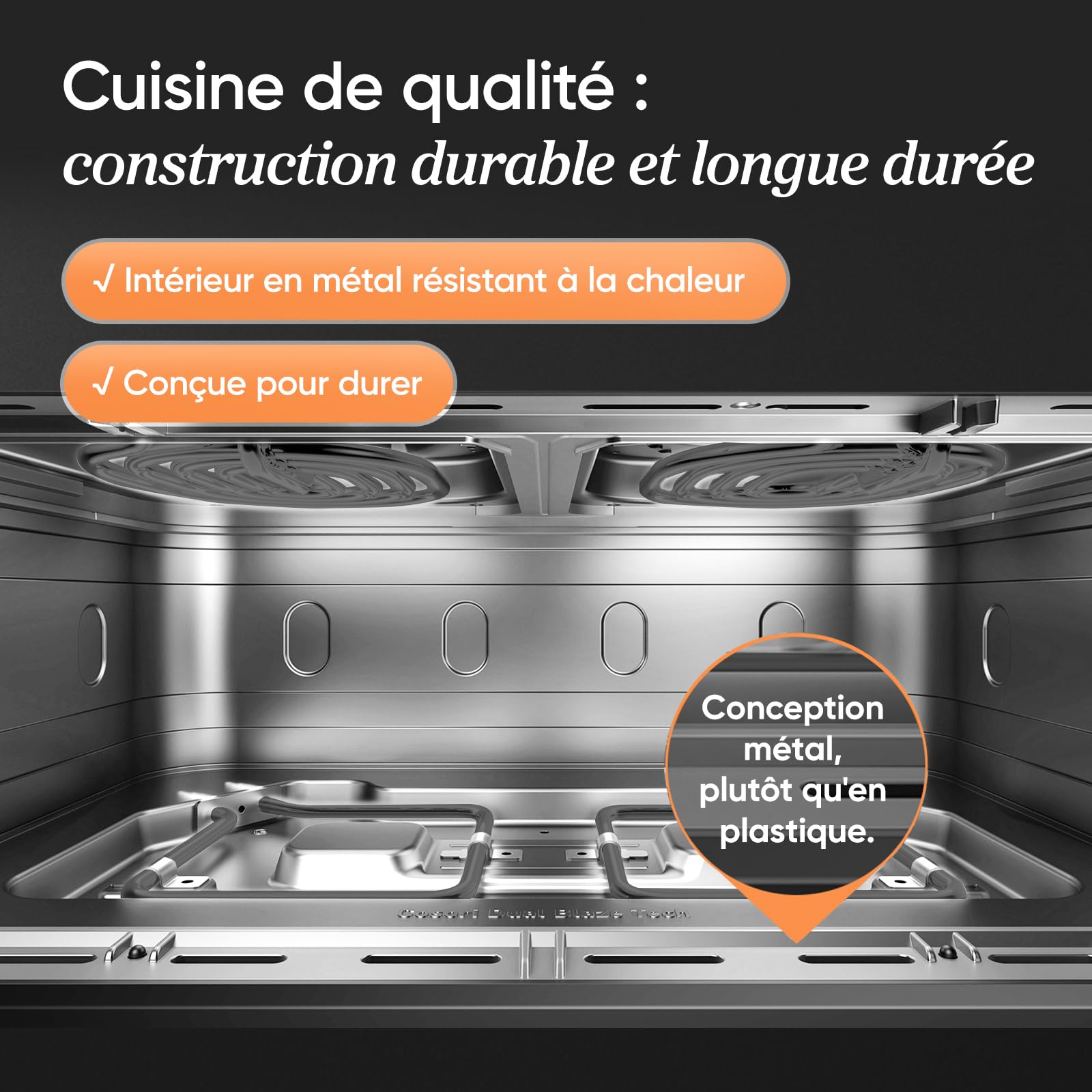 COSORI Air Fryer 10L Twinfry, Friteuse sans Huile Double Résistance, Airfryer à Dual Zone Avec Séparateur Amovible, 5-en-1, Grande Capacité, Cuisson optimale, 40℃-240℃, 70 Recettes en ligne,Noir