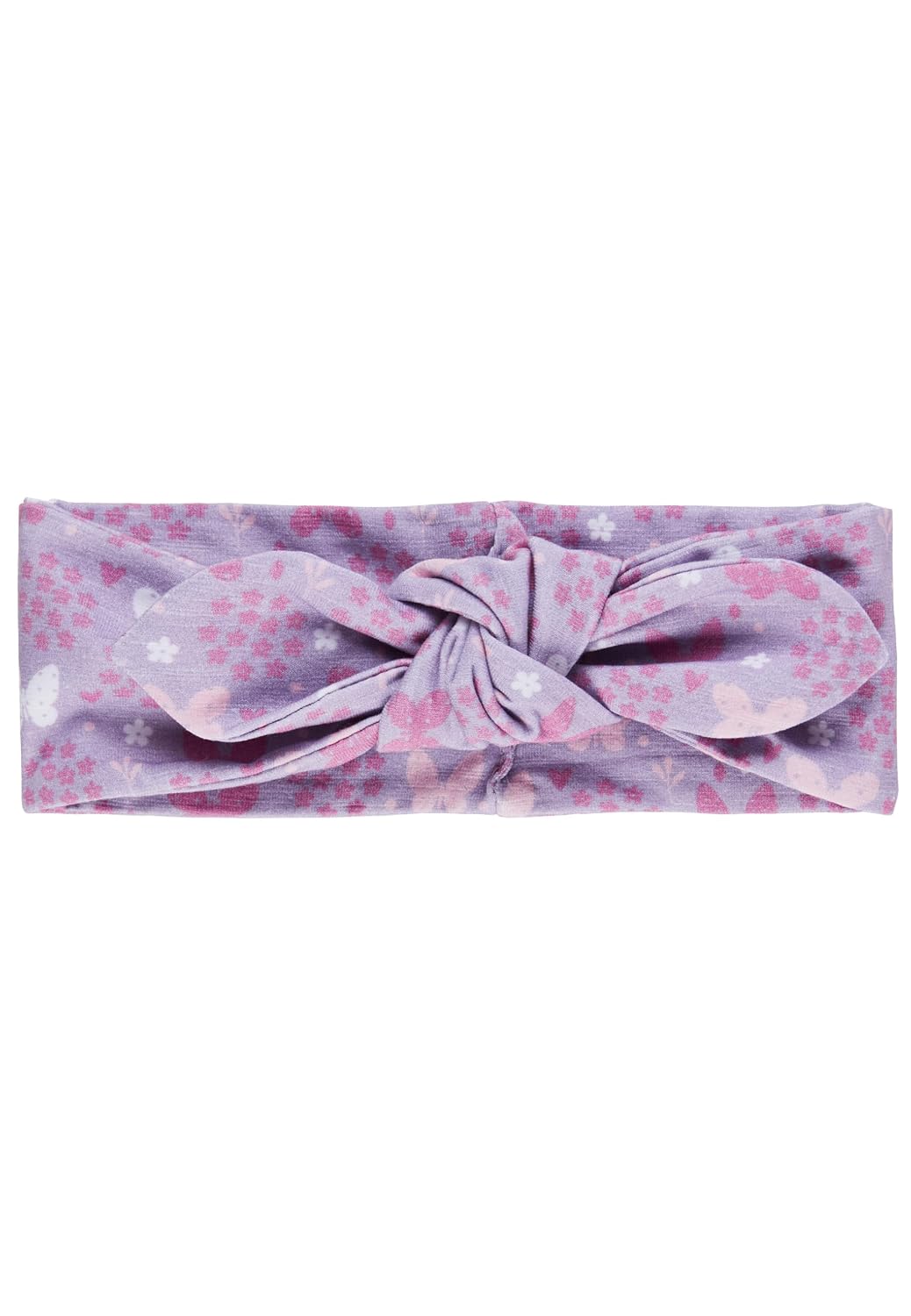 Sterntaler Girl's Slub Yarn Headband with Butterfly Print – Children's Headband, Skin-friendly Headband – Lilac, Size 45, Lilac, 45