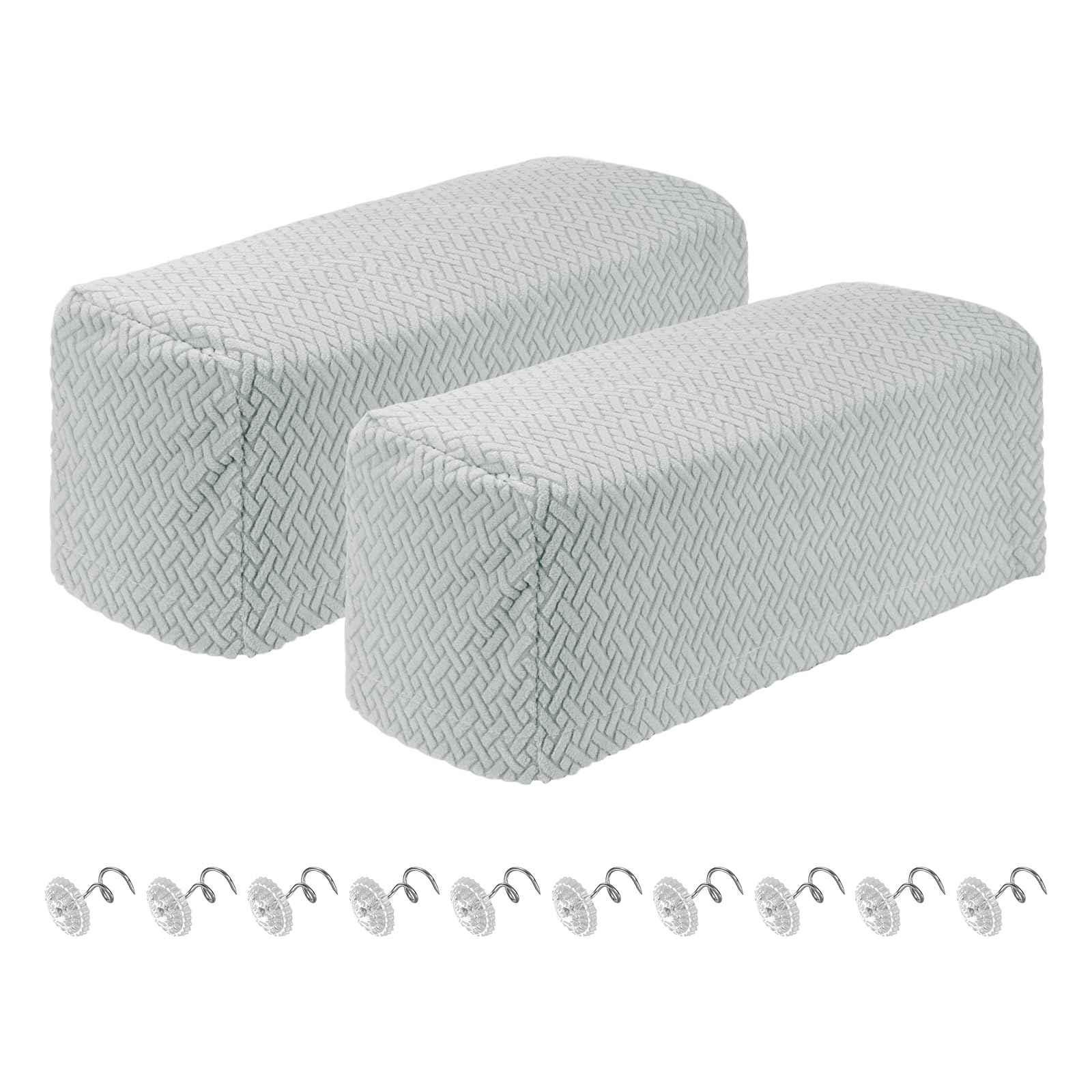Fundas de reposabrazos para sofa con pasadores giratorios pack de 2 unidades