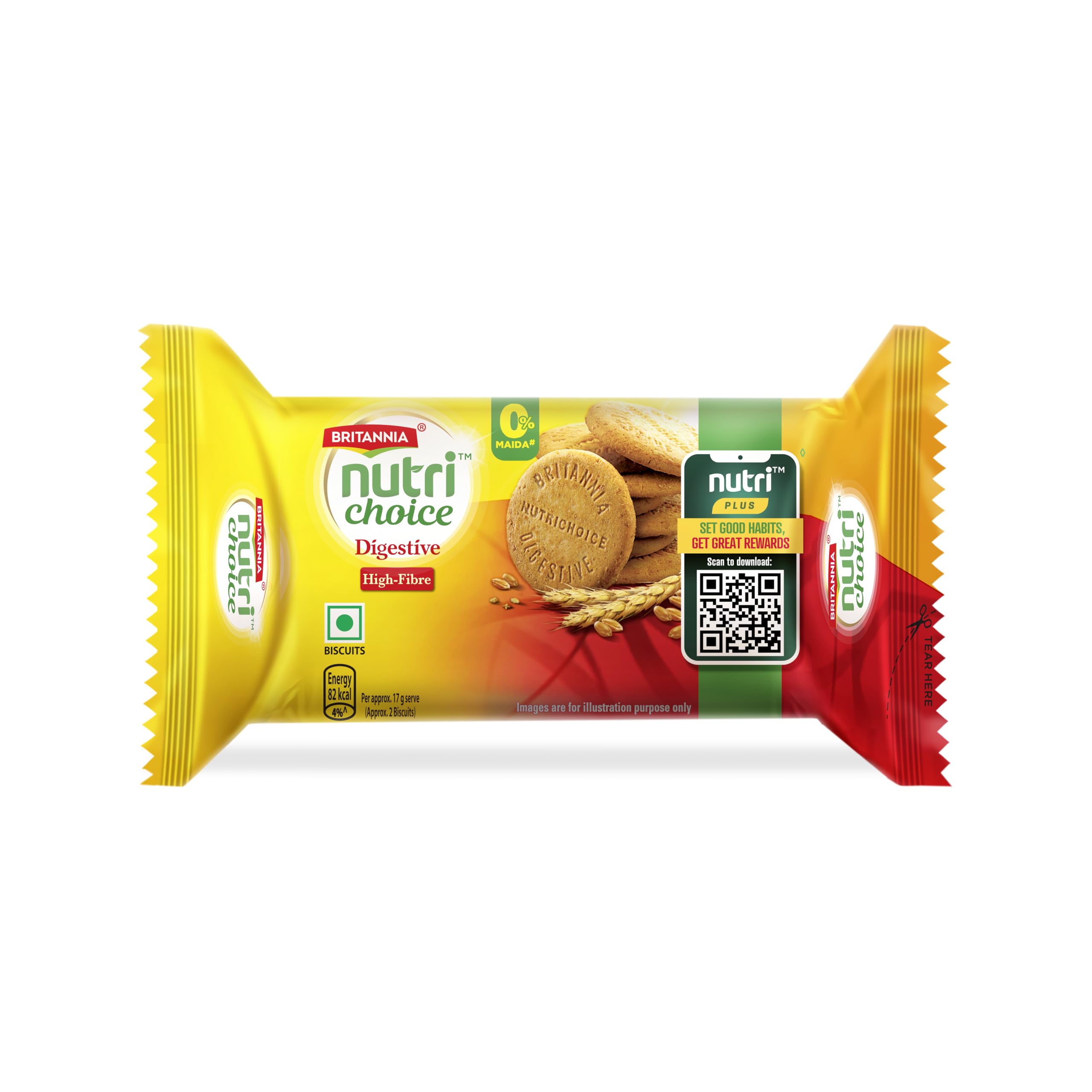Hi-Fibre Digestive Biscuits, 100g