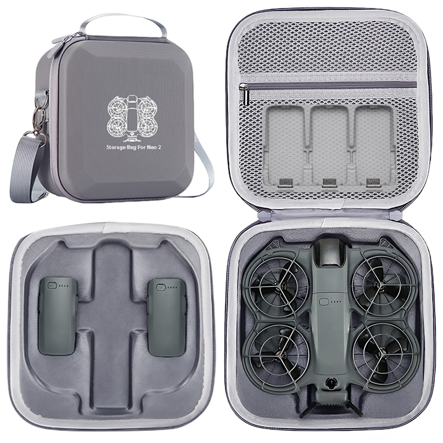 Custodia rigida per DJI Neo 2 Fly More Combo Case, Neo 2 No-rc, valigetta
