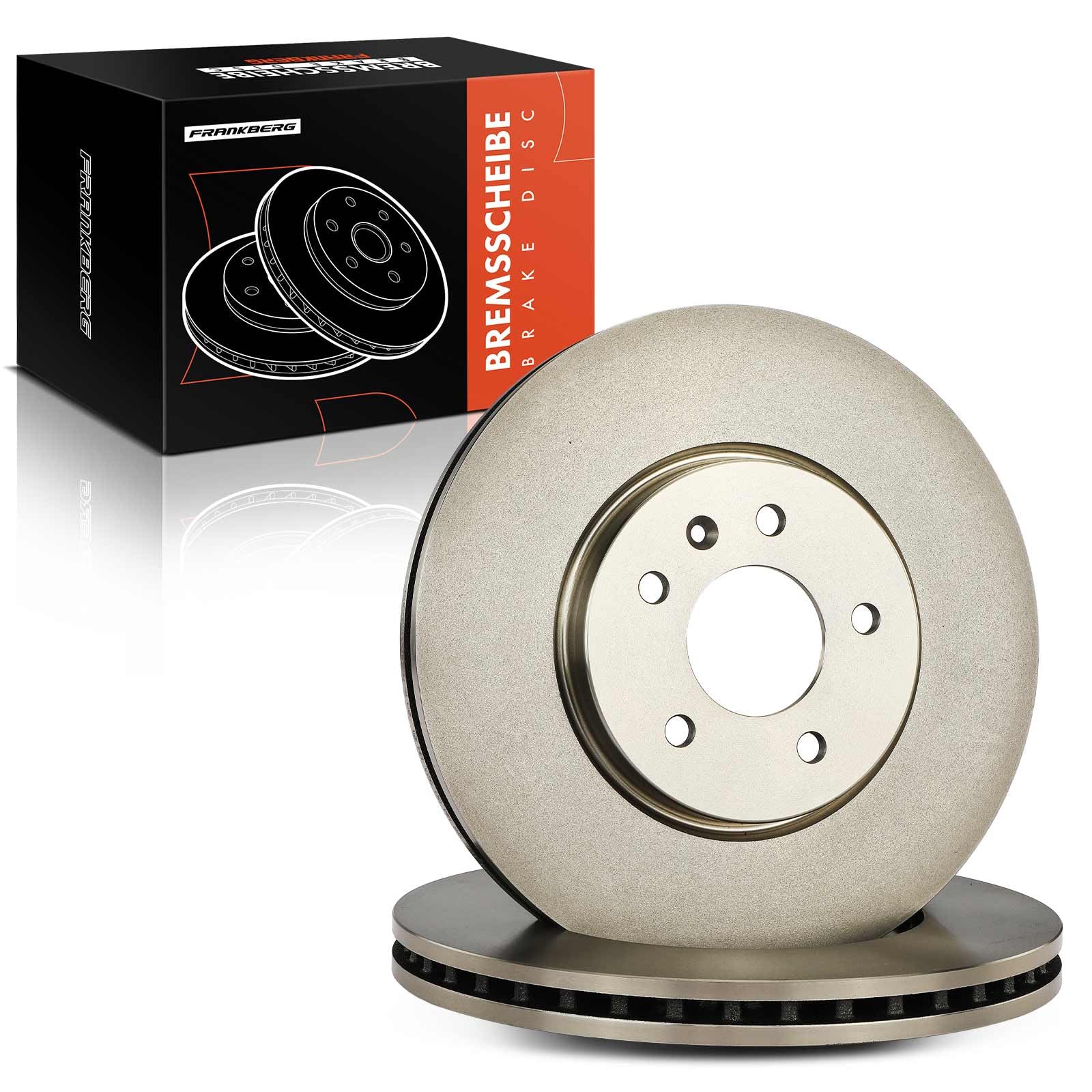 Frankberg Zestaw tarcz hamulcowych wraz z 2 x tarczami hamulcowymi z przodu wentylowane Ø 321 mm kompatybilne z Insignia B Sports Tourer Z18 Insignia B Grand Sport Z18 Replace # 13517853
