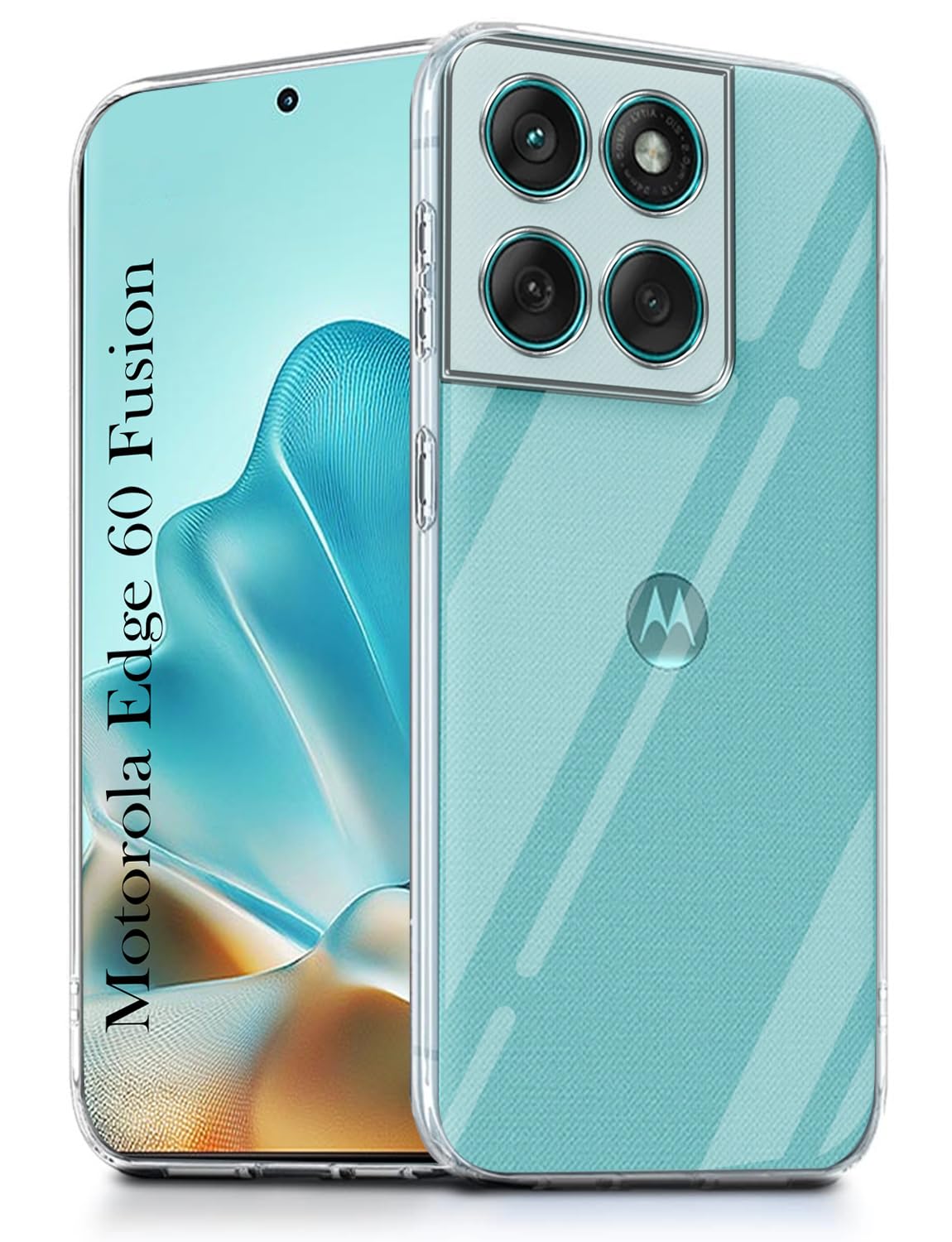 WFTE [Lot De 2 Verre Trempé Pour Motorola Moto Edge 60 Fusion/Edge 60 / Edge 60s / 60 Pro, 3D Couverture Complète Film De Protection D'écran Avec Haute Transparence à 99%(Noir