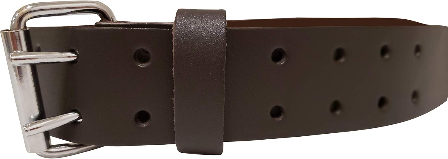 LAUTUS 2-Inch Work Belt in Heavy Top/Full Grain Leather, 30-Inch to 46-Inch - 100% Leather