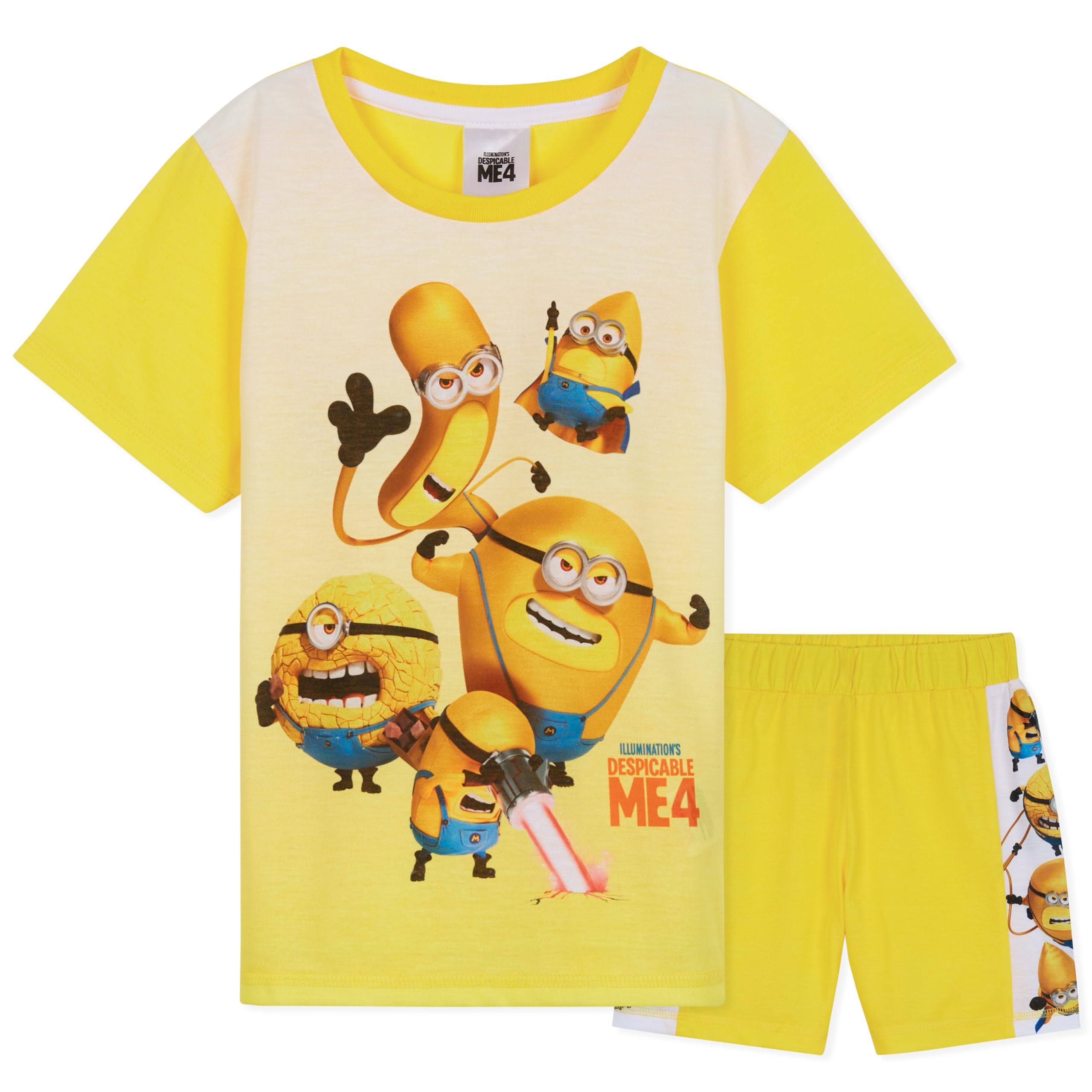Minions - Boys - Pyjama Set - 7-8 Years - Yellow