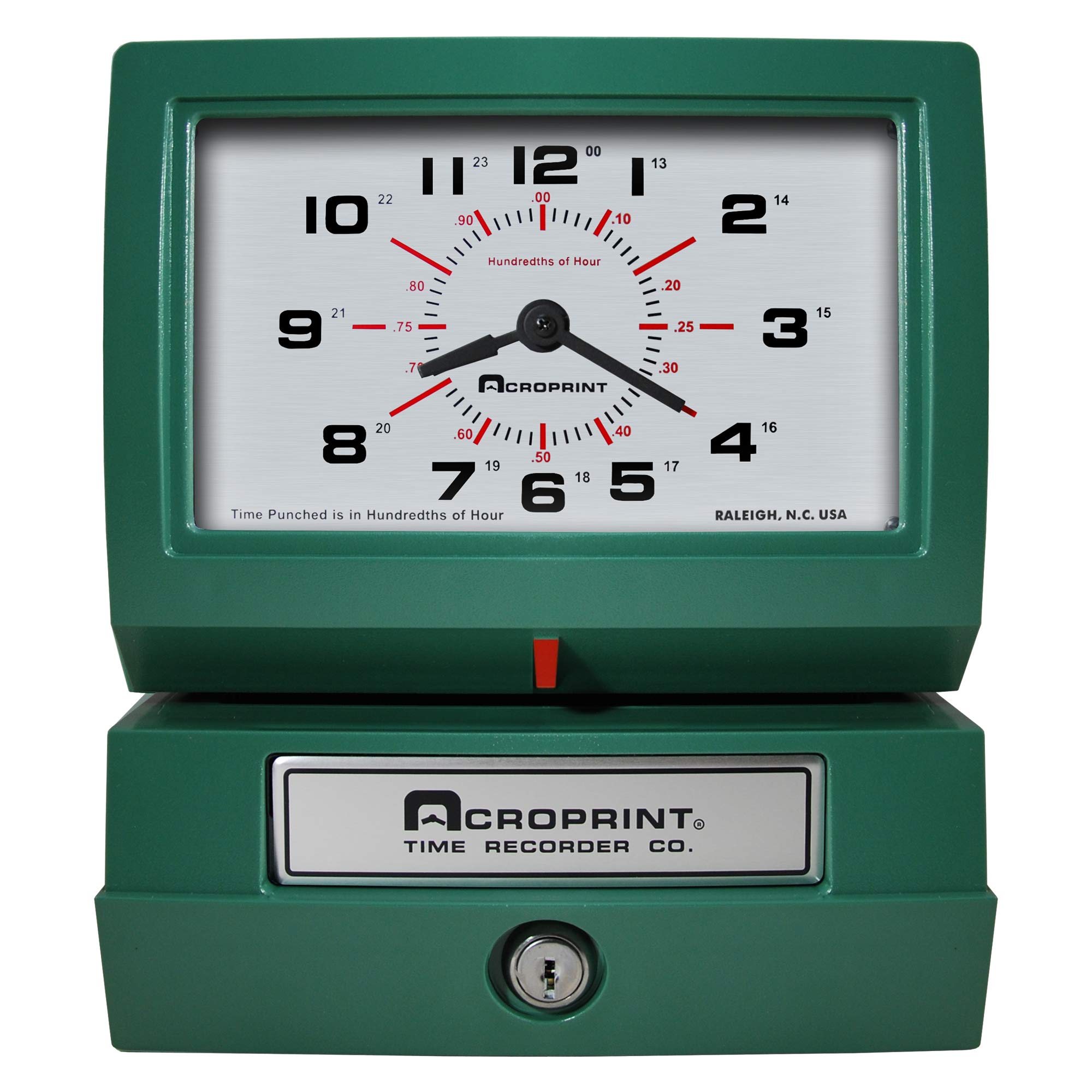 Acroprint 150RR4 Heavy Duty Automatic Time Recorder, Prints Month, Date, Hour (0-23) and Hundredths Time Clock