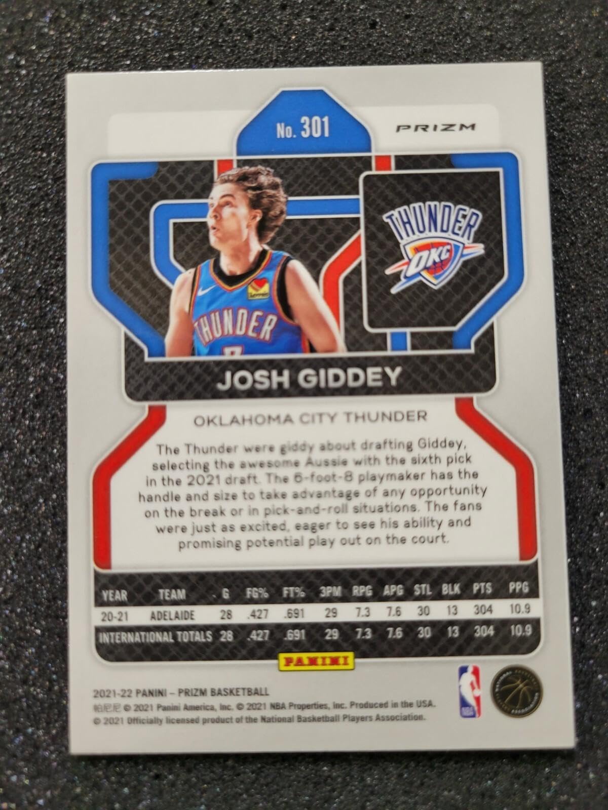 格安，得価 [10枚限定] josh giddey prizm gold shimmer PSA8