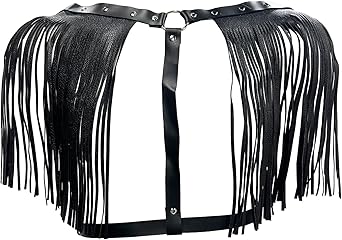 ZUYPSK Men's Adjustable PU Leather Body Chest Harness Punk Gothic Slave