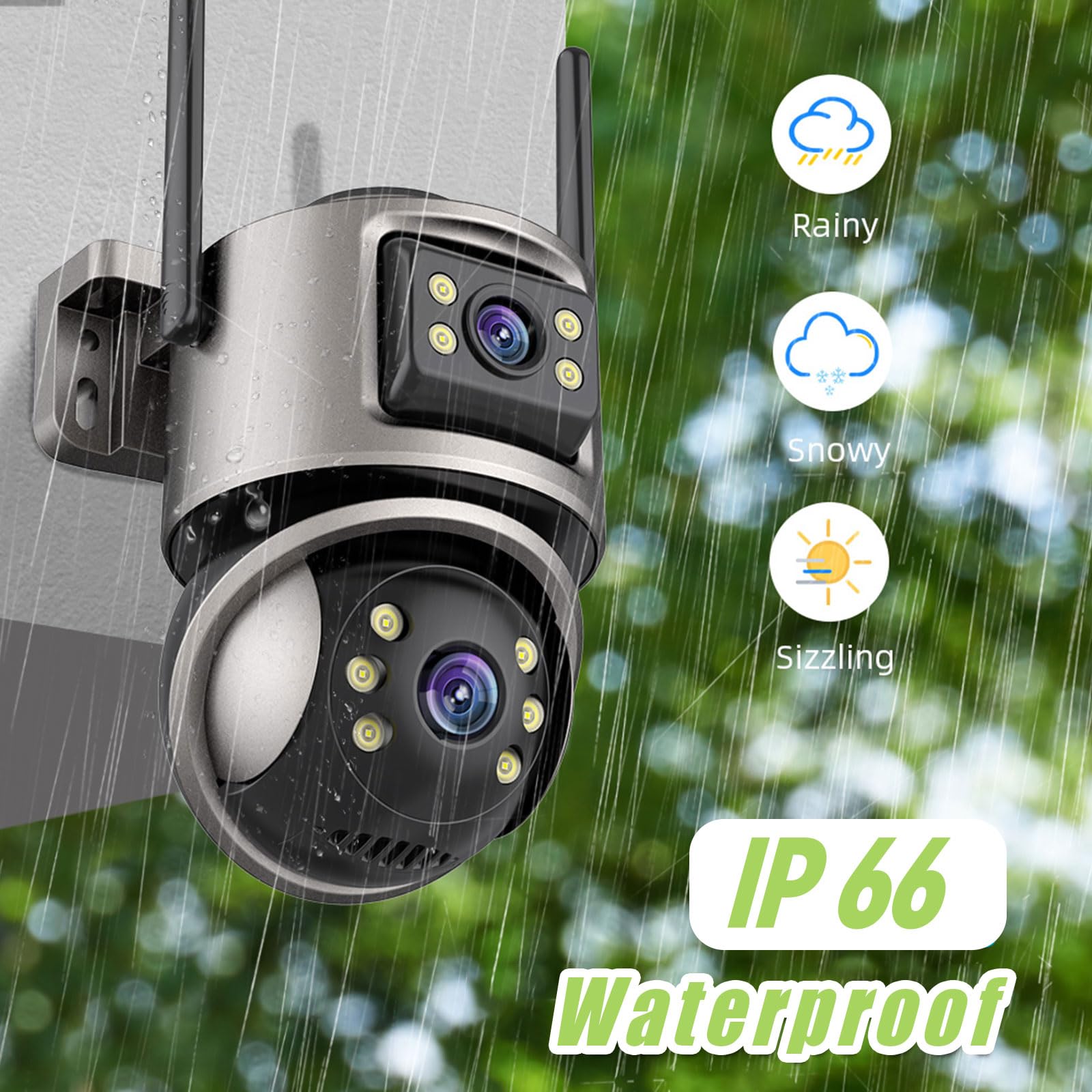 Telecamera IP Di Sicurezza WIFI Wireless 4G 5MP 1080P HD 5X Zoom Ottico Ptz Cctv Telecamera - Foto 10