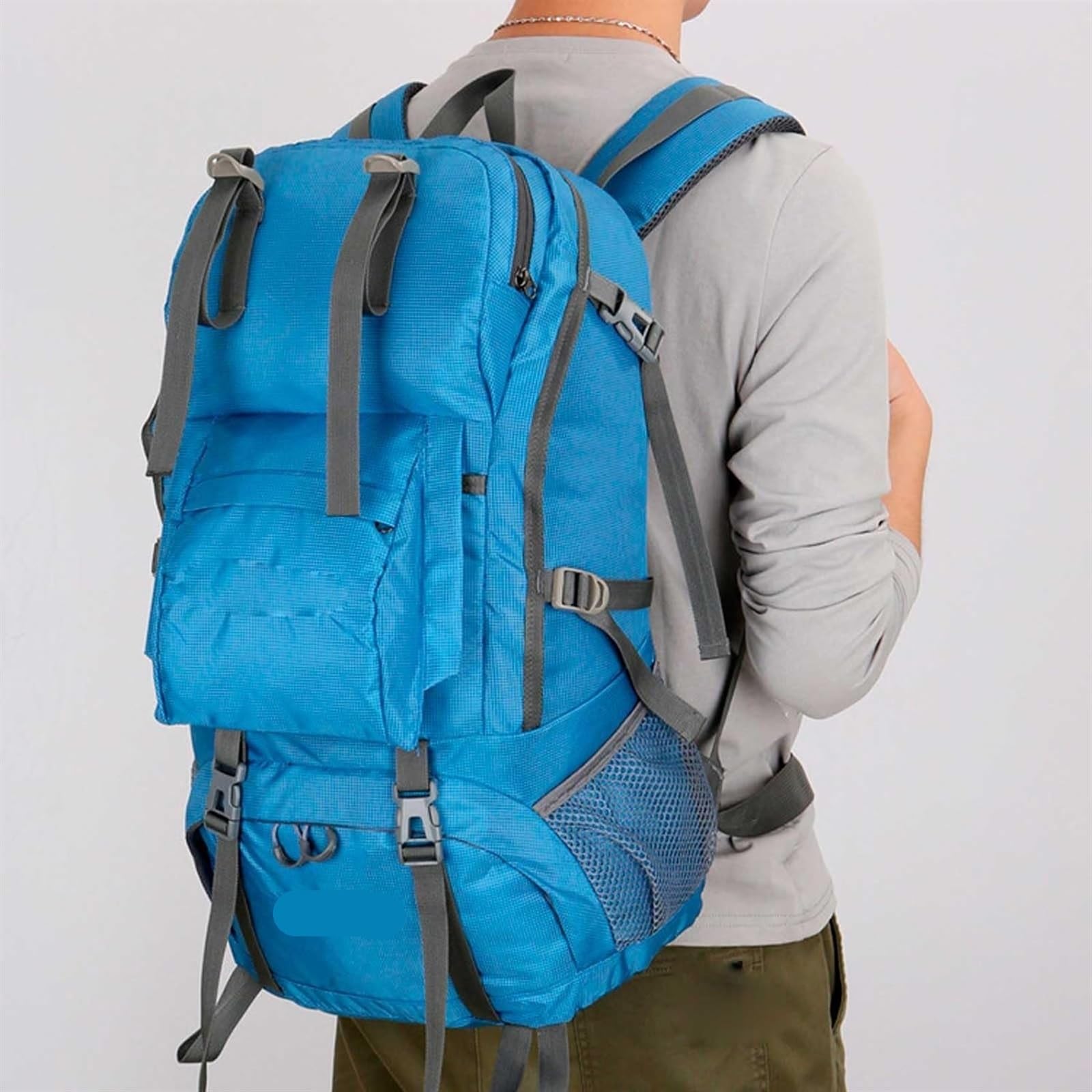Plecak Podróżny Plecak Trekkingowy O Pojemności 45 L. Ultralekki, Łatwy Do Spakowania, Składany, Wodoodporny Wyposażenie Survivalowe(Black)