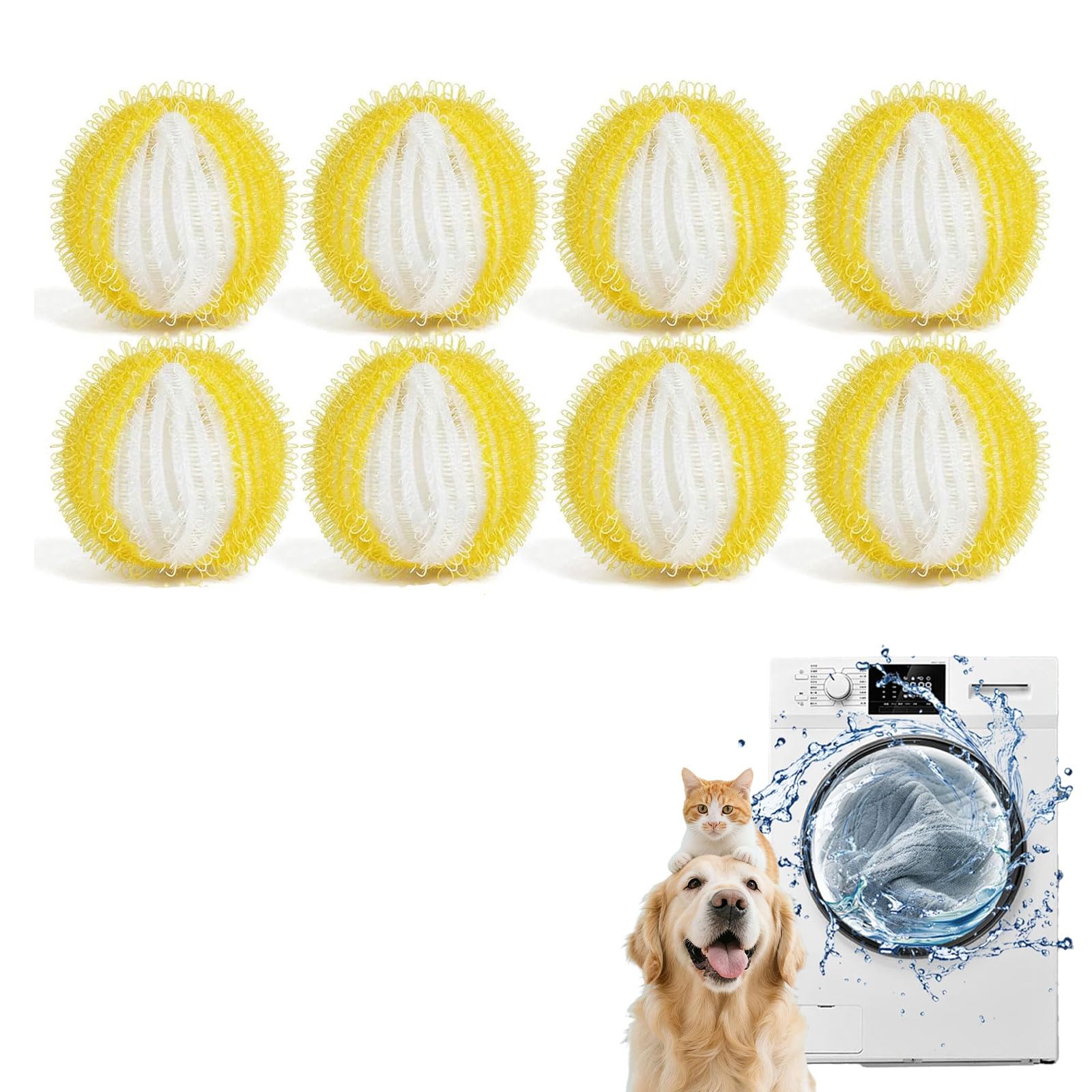 12PCS Pet Hair Remover for Laundry