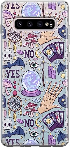 Funda para teléfono compatible con Samsung Galaxy S23 Ultra S22 S21 FE 5G S20 Note 20 10 Plus Dreamcatcher Tarot tarjetas parachoques lindo