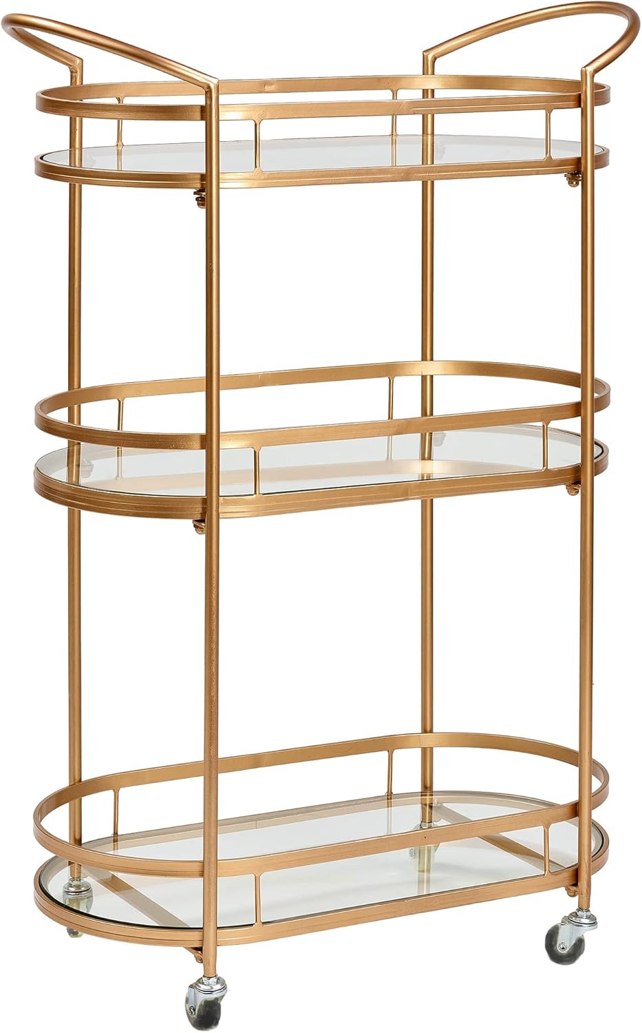 Westwood Antique Copper Bar/Serving Cart 26¾" x 12½" x 37⅜"