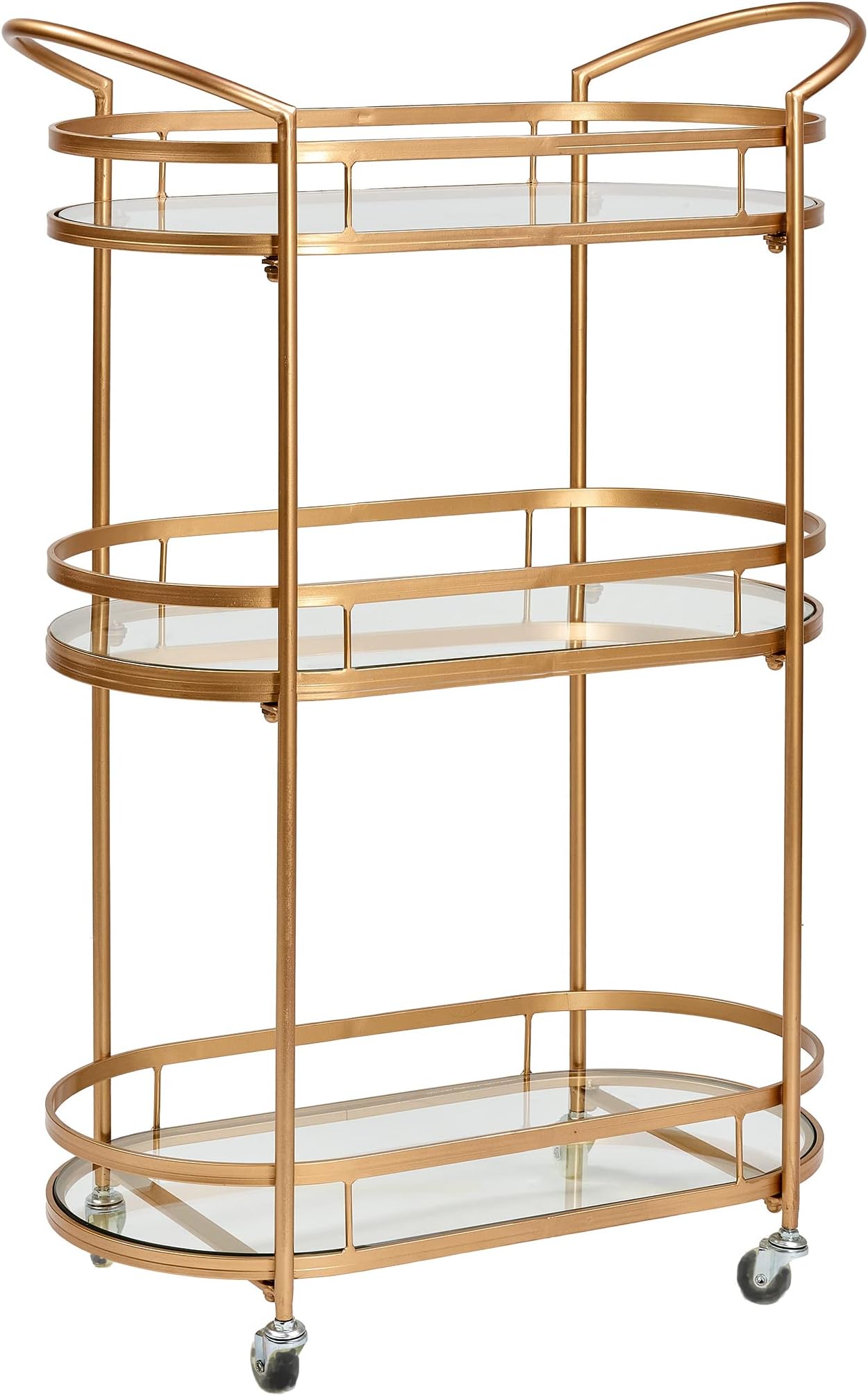 Old Dutch International Westwood Gold Bar/Serving Cart 26¾" x 12½" x 37⅜"