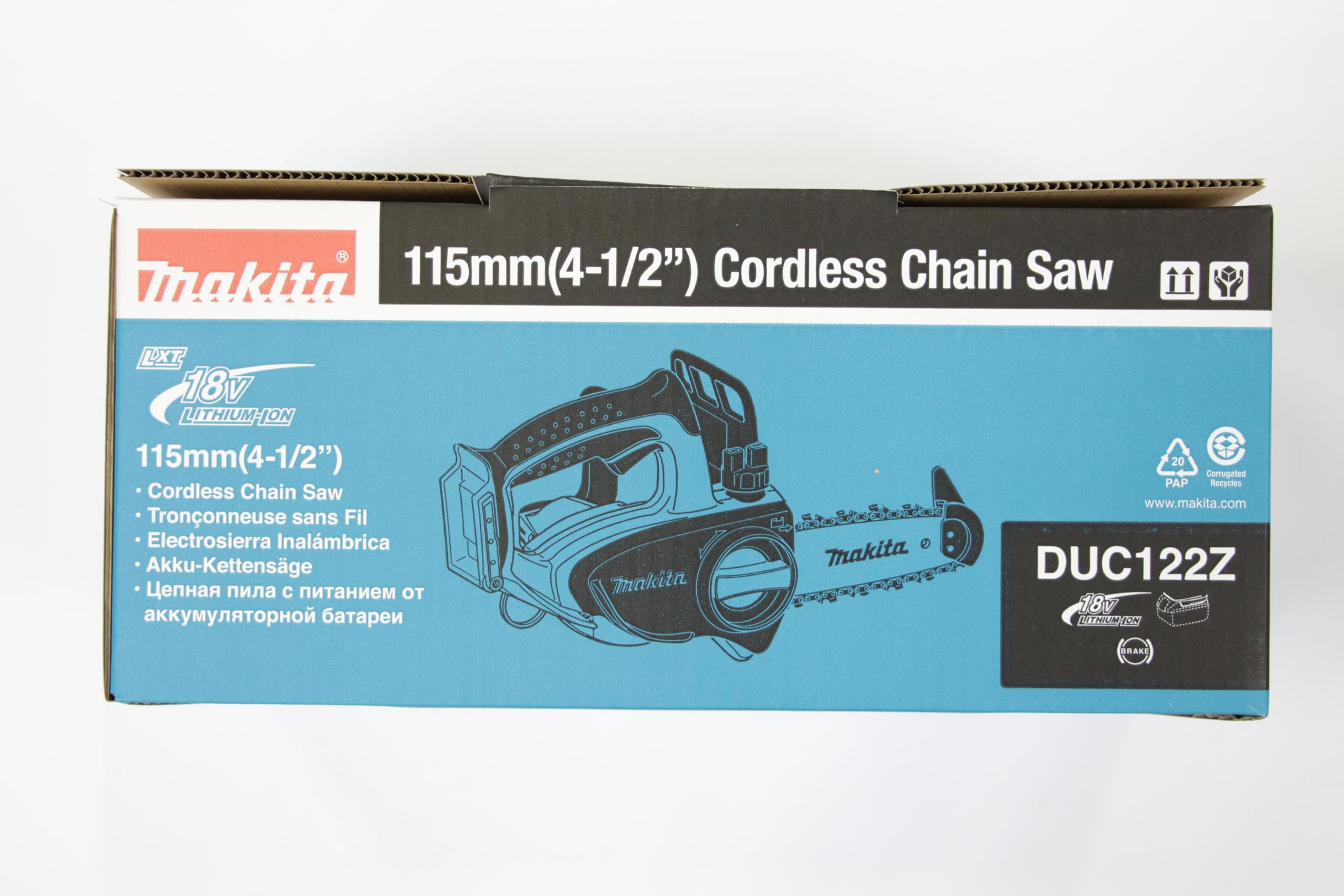 MAKITA DUC122Z - Sierra de cadena a bateria 18V litio-ion solo maquina sin cargador ni bateria