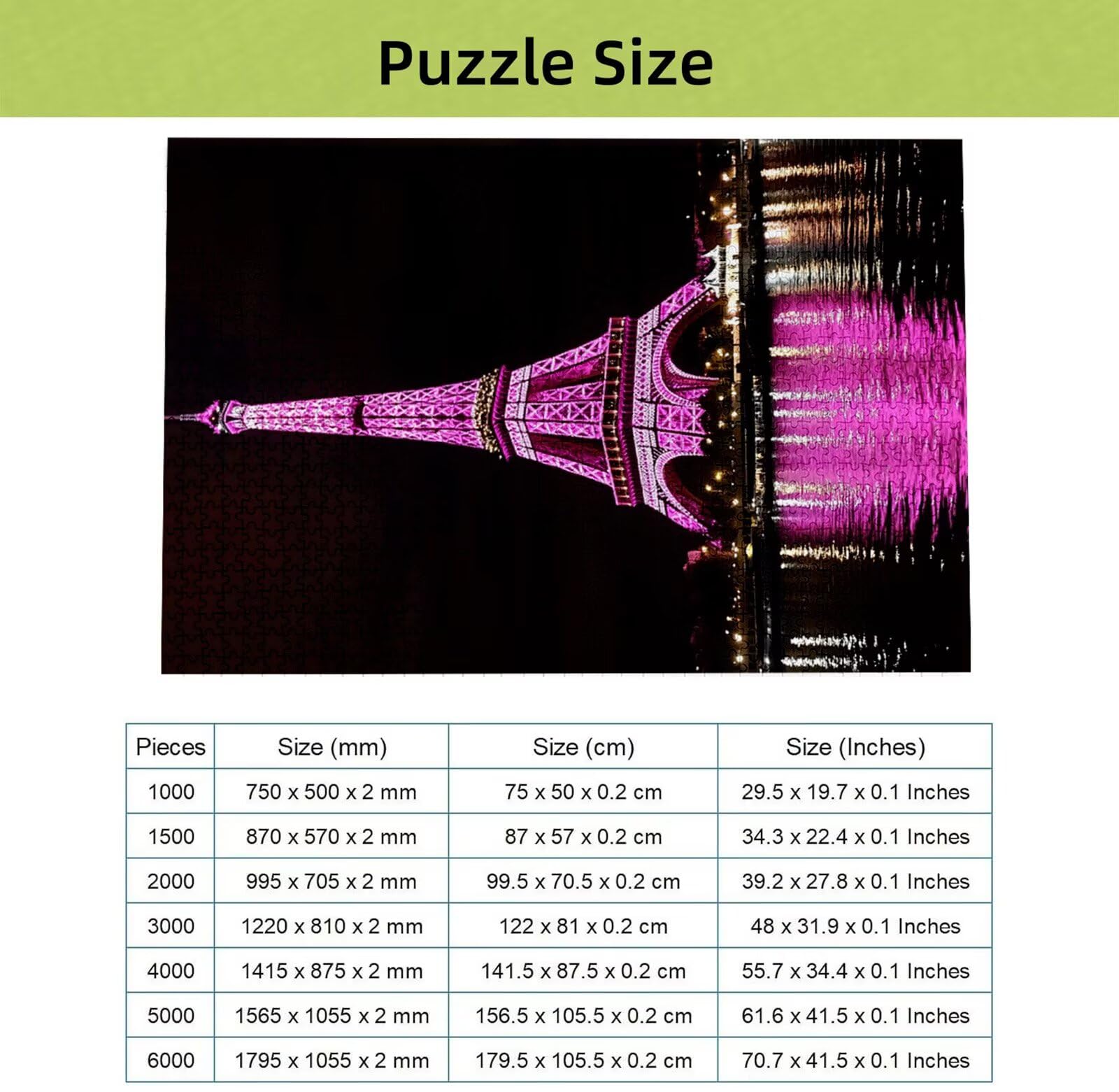 Puzzle dla dorosłych, 5000 elementów, jezioro, 5000 elementów, trudne zagadki, wieża Eiffla, drewniane puzzle dla dorosłych, z pudełkiem do pakowania, puzzle dla całej rodziny, dekoracja ścienna