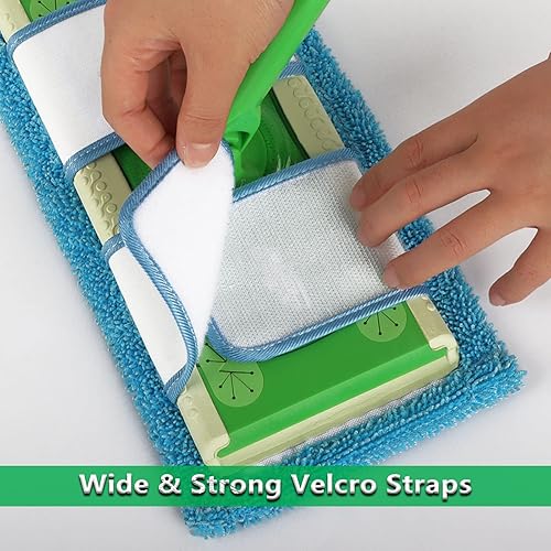 Miniatura 4 de Paquete de 6 almohadillas reutilizables para trapeador compatibles con trapeador Swiffer, almohadillas de repuesto de microfibra lavables