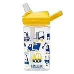 CamelBak Eddy+ Kids Bite Valve Straw Tritan Renew Water Bottle Construction, 14oz