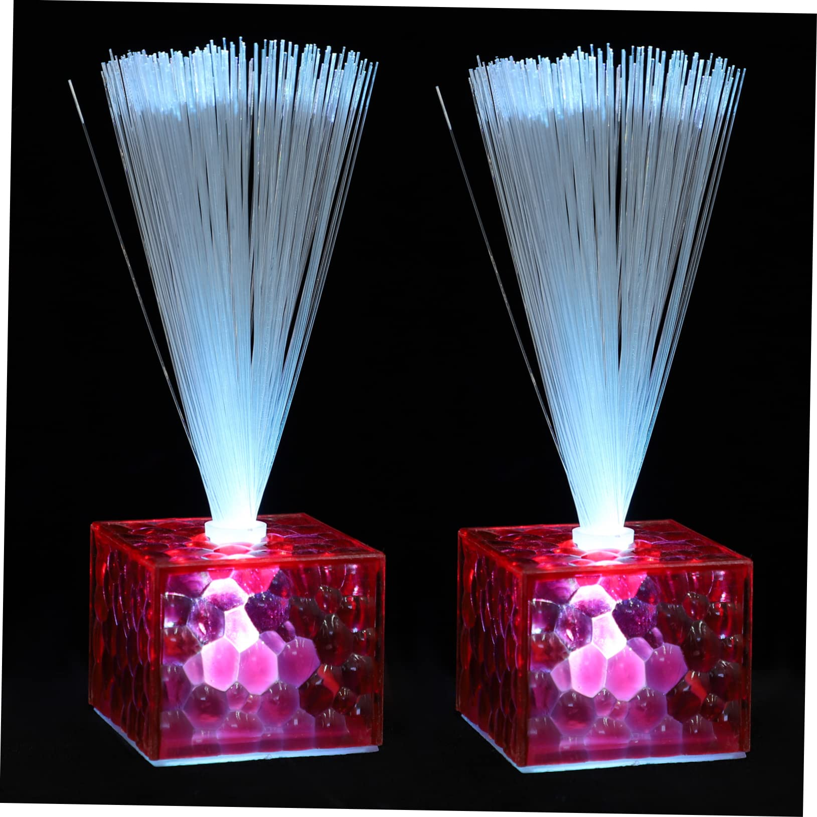 DIYEAH Sticks Alternative Fiber Optic 6 Pack Decorative Lights for Centerpieces Battery Operated for Events