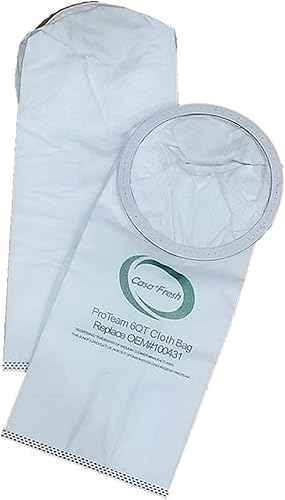 Miniatura 2 de 10 bolsas HEPA de repuesto para aspiradora ProTeam QuarterVac HEPA  QuarterVac  TailVac  ProVac  QuietPro BP  GoCartVac  AviationVac (6 cuartos de