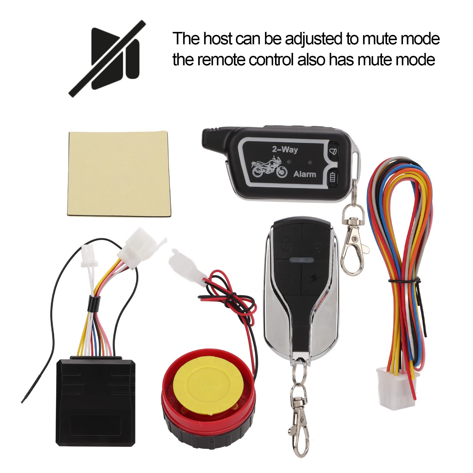 di Allarme Bidirezionale del Motociclo, 12v Moto Anti Furto con Telecomando Vibrazione del Suono Avviso di Visualizzazione LCD Rapina Risparmio Energetico