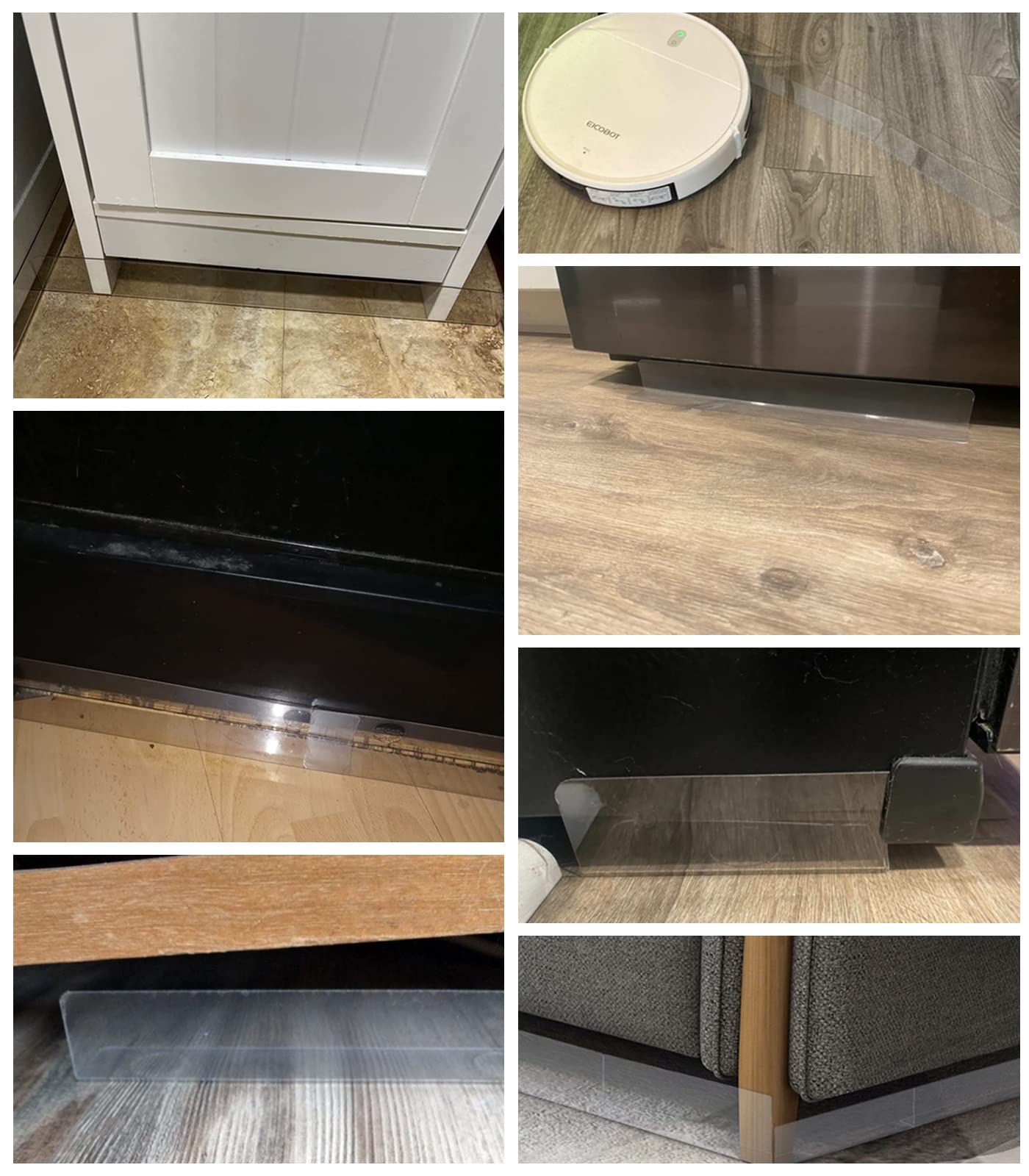 Blokada szczelin na kanapę dla zwierząt domowych 5 do 30 cm regulowany ochraniacz na sofę plastikowe stopery szczeliny łóżka z taśmą ochraniacz na meble do salonu (100 x 5 x 5 cm)