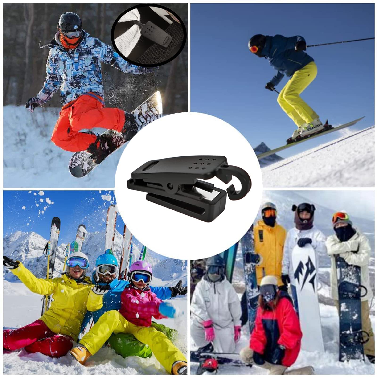 Skihelm Maskenhaken 1 Paar - Leichter Gehörschutz Für Skimaske