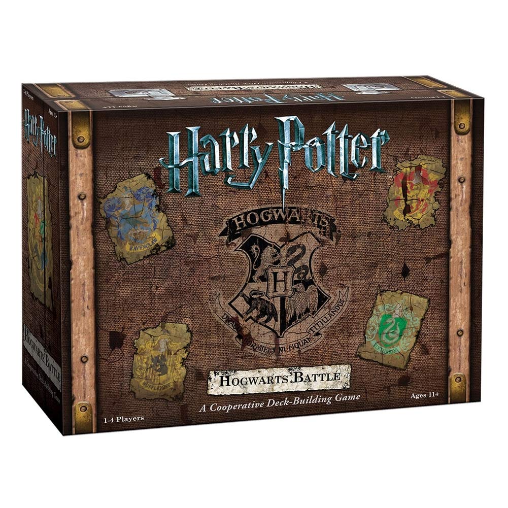Harry Potter Hogwarts Battle Cooperative gra karciana do budowania talii, oficjalny licencjonowany towar, gra planszowa, świetny prezent dla fanów, grafika filmowa
