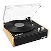 Victrola Eastwood 3-Speed Bluetooth Turntable with Built-in Speakers and Dust Cover;Upgraded Turntable Audio Sound;Black (VTA-72)