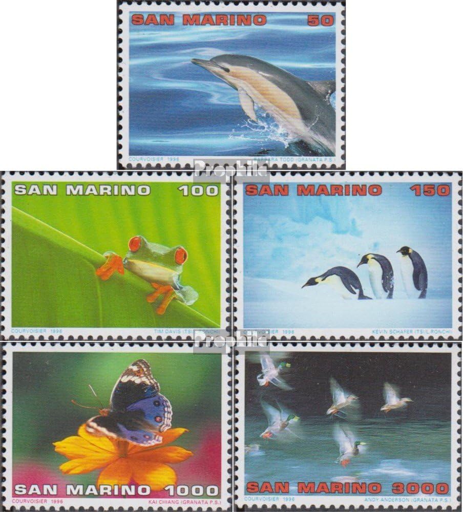 San Marino 1645-1649 (Complete.Issue.) 1996 Ökotourismus (Stamps for Collectors) Birds