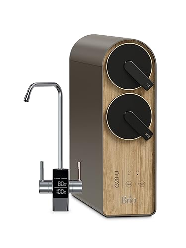 Brio Sistema de filtración de agua de ósmosis inversa G20-U grifo de pantalla inteligente 700 GPD 21 puro a residuos reducción de TDS filtros