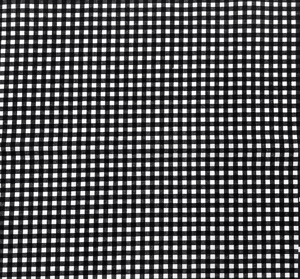 Miniatura 7 de Amornphan Paquete de 7 piezas 100% de algodón impreso de la serie negra, tela acolchada para costura de retazos, hecha a mano, artesanía, máscara