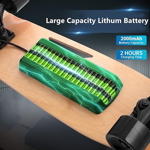 Miniatura 5 de Caroma Electric Skateboards, 350W Electric Skateboard with Remote,12.4 Mph Top Speed & 8 Miles Range, Electric Longboard for Adults & Teens,