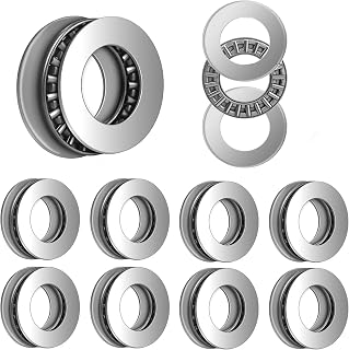 Thrust Needle Roller Bearings with Washers,AXK0819+2AS Thrust Needle Roller Industrial Bearing 1pc Cage Needle + 2pcs Washers [ 8x19mm, 10pcs]1pc Cage Needle + 2pcs Washers [ 8x19mm, 10pcs]