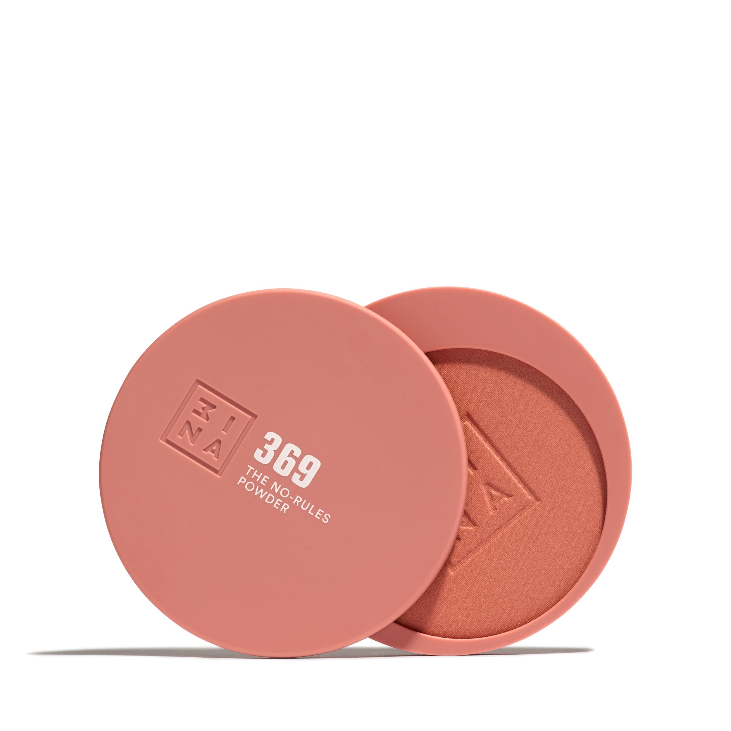 3INA MAKEUP - The No-Rules Powder 369 - Brown pink 3-in-1 Compact Powder with Hyaluronic Acid and Ceramides - Soft Formula
