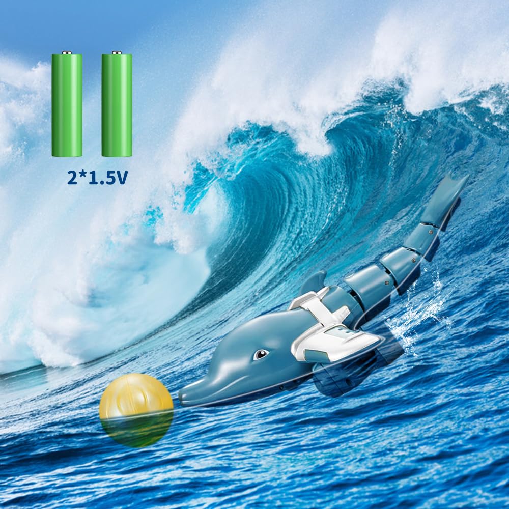 OBEST Op afstand bestuurde Mosasaurus boot, 2,4 GHz RC haai-speelgoed