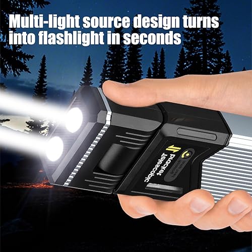 Miniatura 4 de Luces de tienda de campaña para camping, impermeables, recargables, 5 modos, 180 de rotación, luces telescópicas para tienda de campaña, para